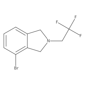 4-Bromo-2-(2,2,2-trifluoroethyl)isoindoline Structure