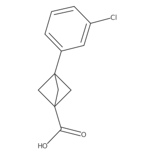 3-(3-Chlorophenyl)bicyclo[1.1.1]pentane-1-carboxylic acid Structure