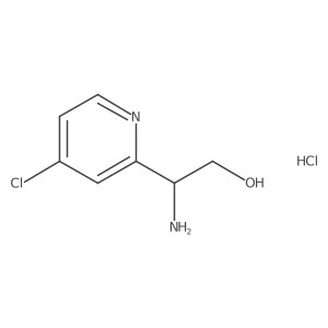 (S)-2-Amino-2-(4-chloropyridin-2-yl)ethan-1-ol hydrochloride结构式