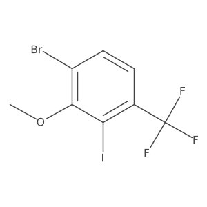 1-Bromo-3-iodo-2-methoxy-4-(trifluoromethyl)benzene Structure