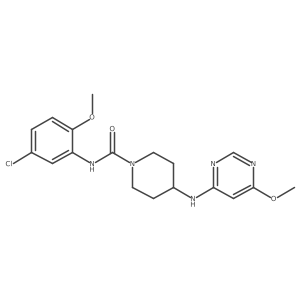 N-(5-Chloro-2-methoxyphenyl)-4-[(6-methoxypyrimidin-4-yl)amino]piperidine-1-carboxamide结构式