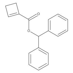 O=C(OC(c1ccccc1)c1ccccc1)C1=CCC1结构式