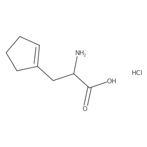(2S)-2-amino-3-(cyclopent-1-en-1-yl)propanoic acid hydrochloride Structure