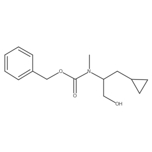 benzyl N-(1-cyclopropyl-3-hydroxypropan-2-yl)-N-methylcarbamate Structure
