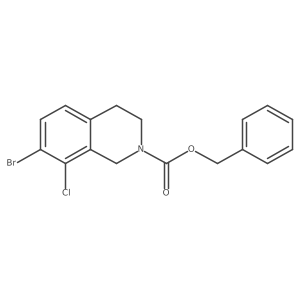 Benzyl 7-bromo-8-chloro-1,2,3,4-tetrahydroisoquinoline-2-carboxylate Structure