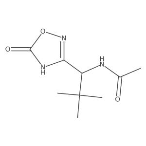 N-[1-(5-hydroxy-1,2,4-oxadiazol-3-yl)-2,2-dimethylpropyl]acetamide结构式
