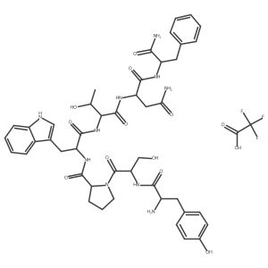 RNAIII-inhibiting peptide(TFA)结构式