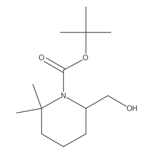 Tert-butyl (R)-6-(hydroxymethyl)-2,2-dimethylpiperidine-1-carboxylate Structure