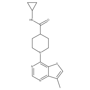 N-cyclopropyl-1-{7-methylthieno[3,2-d]pyrimidin-4-yl}piperidine-4-carboxamide Structure