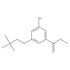Methyl 3-hydroxy-5-(2,2,2-trifluoroethoxy)benzoate结构式