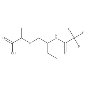 2-[2-(2,2,2-Trifluoroacetamido)butoxy]propanoic acid Structure