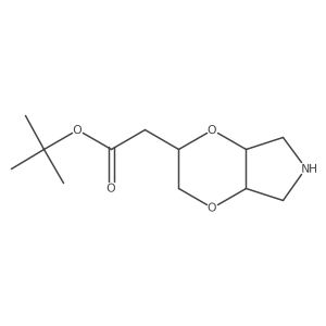tert-butyl 2-{hexahydro-2H-[1,4]dioxino[2,3-c]pyrrol-2-yl}acetate结构式