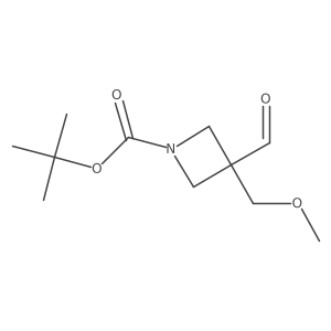 Tert-butyl3-formyl-3-(methoxymethyl)azetidine-1-carboxylate Structure