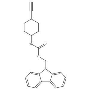 (9H-fluoren-9-yl)methyl N-(4-ethynylcyclohexyl)carbamate结构式