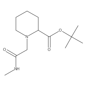 Tert-butyl 1-[(methylcarbamoyl)methyl]piperidine-2-carboxylate结构式