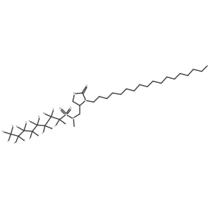 N-methyl-N-[(3-octadecyl-2-oxo-4-oxazolidinyl)methyl]perfluorooctanesulfonamide Structure