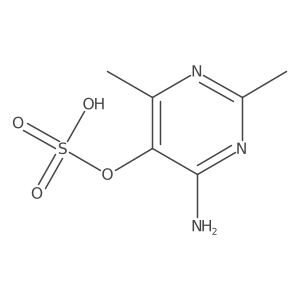 5-Pyrimidinol, 4-amino-2,6-dimethyl-, 5-(hydrogen sulfate) Structure