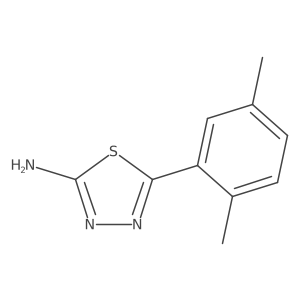 5-(2,5-Dimethylphenyl)-1,3,4-thiadiazol-2-amine结构式