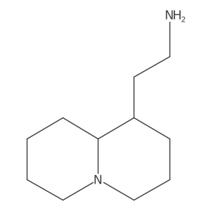 2H-Quinolizine-1-ethanamine, octahydro-, (1R-cis)- Structure