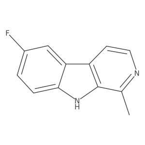 6-Fluoro-1-methyl-9H-pyrido(3,4-b)indole Structure