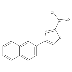 4-(2-Naphthalenyl)-2-thiazolecarbonyl chloride Structure