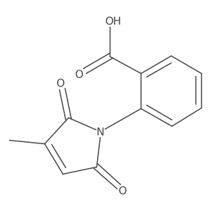 2-(3-methyl-2,5-dioxo-2,5-dihydro-1H-pyrrol-1-yl)benzoic acid结构式