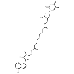 N-(5'-Adenosyl)-N'-(5'-thymidyl)azelaamide结构式