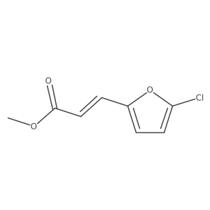 methyl (2E)-3-(5-chlorofuran-2-yl)prop-2-enoate结构式