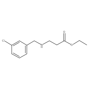 Ethyl 3-{[(3-chlorophenyl)methyl]amino}propanoate Structure