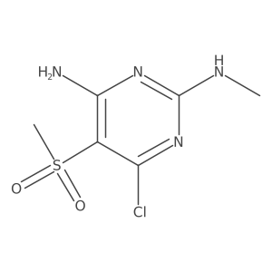 6-Chloro-N2-methyl-5-(methylsulfonyl)-2,4-pyrimidinediamine结构式
