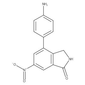 1h-Isoindol-1-one,4-(4-aminophenyl)-2,3-dihydro-6-nitro- Structure