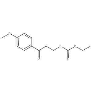O-ethyl S-(3-(4-methoxyphenyl)-3-oxopropyl) carbonodithioate结构式