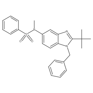 n-(1-Benzyl-2-tert-butyl-1h-benzimidazol-5-yl)-n-methylbenzenesulfonamide Structure