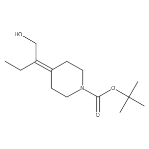 Tert-butyl 4-(1-hydroxybutan-2-ylidene)piperidine-1-carboxylate结构式