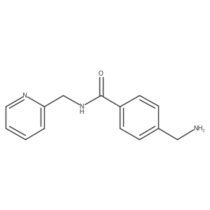 4-(Aminomethyl)-N-(pyridin-2-ylmethyl)benzamide结构式