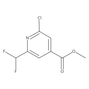 2-Chloro-6-difluoromethyl-isonicotinic acid methyl ester结构式