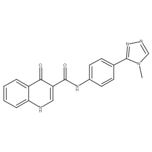n-[4-(4-Methyl-4h-1,2,4-triazol-3-yl)phenyl]-4-oxo-1h-quinoline-3-carboxamide Structure