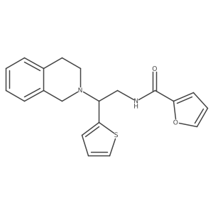 N-(2-(3,4-dihydroisoquinolin-2(1H)-yl)-2-(thiophen-2-yl)ethyl)furan-2-carboxamide Structure