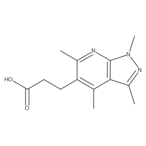 3-{tetramethyl-1H-pyrazolo[3,4-b]pyridin-5-yl}propanoic acid Structure