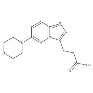 3-(6-Morpholino-[1,2,4]triazolo[4,3-b]pyridazin-3-yl)propanoic acid Structure