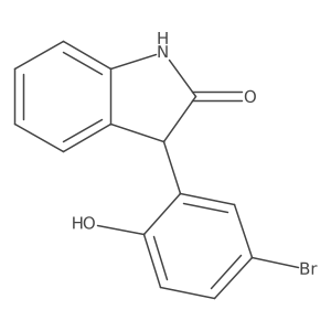 3-(5-bromo-2-hydroxyphenyl)-1,3-dihydro-2H-indol-2-one Structure