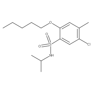 [(5-Chloro-4-methyl-2-pentyloxyphenyl)sulfonyl](methylethyl)amine结构式