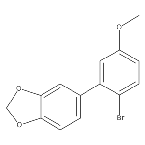 5-(2-Bromo-5-methoxyphenyl)-1,3-benzodioxole结构式