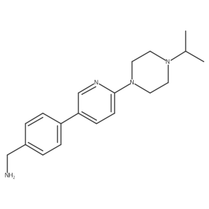 4-(6-(4-Isopropylpiperazin-1-yl)-pyridin-3-yl)-benzylamine结构式