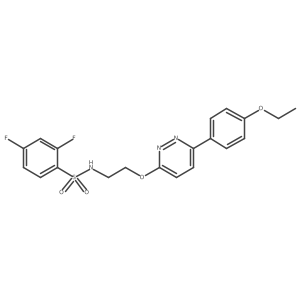 N-(2-((6-(4-ethoxyphenyl)pyridazin-3-yl)oxy)ethyl)-2,4-difluorobenzenesulfonamide结构式
