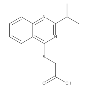 2-{[2-(Propan-2-yl)quinazolin-4-yl]sulfanyl}acetic acid结构式