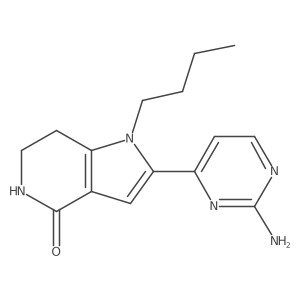 2-(2-aminopyrimidin-4-yl)-1-butyl-1H,4H,5H,6H,7H-pyrrolo[3,2-c]pyridin-4-one Structure
