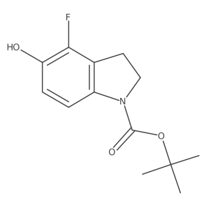 1-(tert-Butoxycarbonyl)-4-fluoro-5-hydroxyindoline Structure