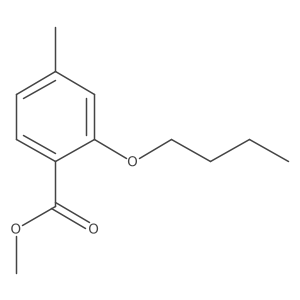 2-Butoxy-4-methyl-benzoic acid methyl ester Structure