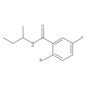 2-Bromo-5-fluoro-N-(1-methylpropyl)benzamide结构式